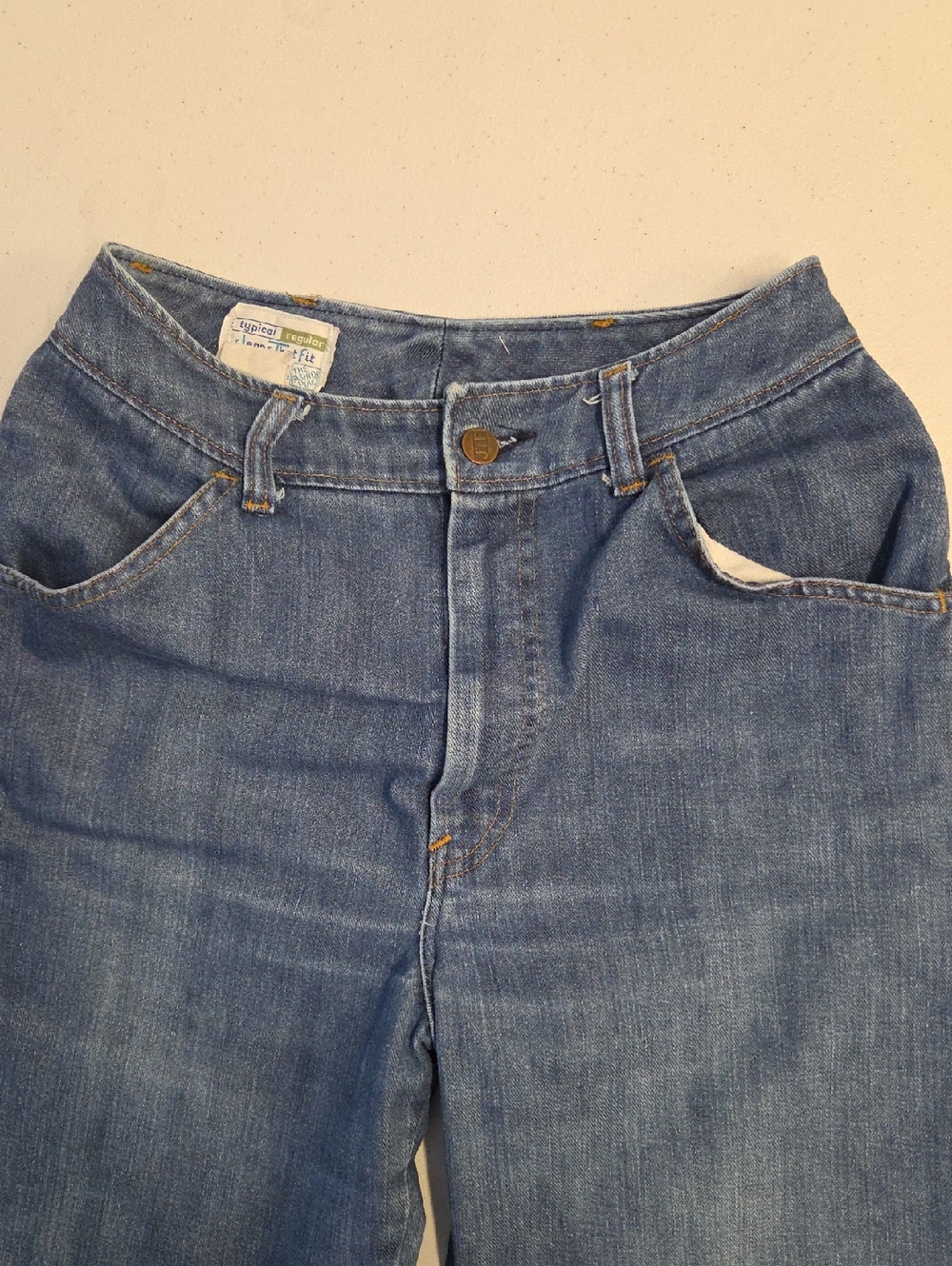 Vintage Women Sears 70's Jeans That Fit Mid-Rise Waist Size 28